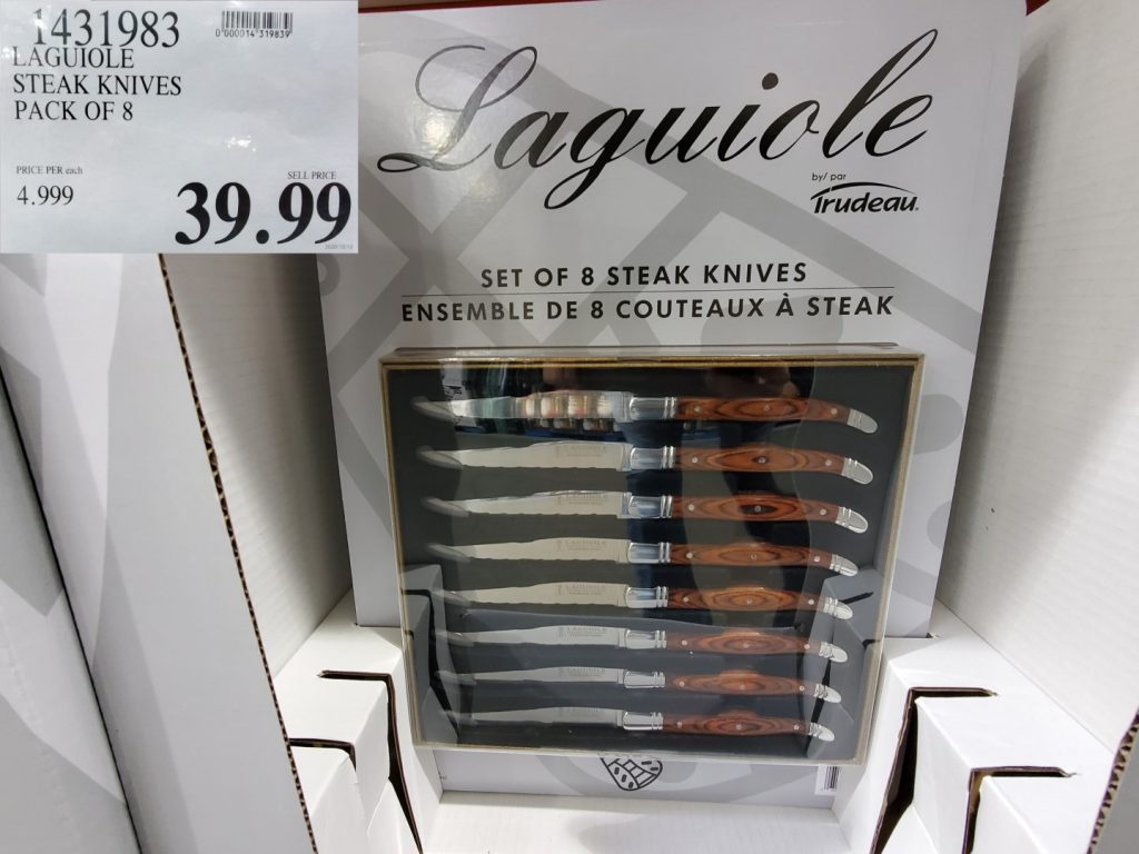 1431983 LAGUIOLE STEAK KNIVES PACK OF 8 39 99 Costco East Fan Blog