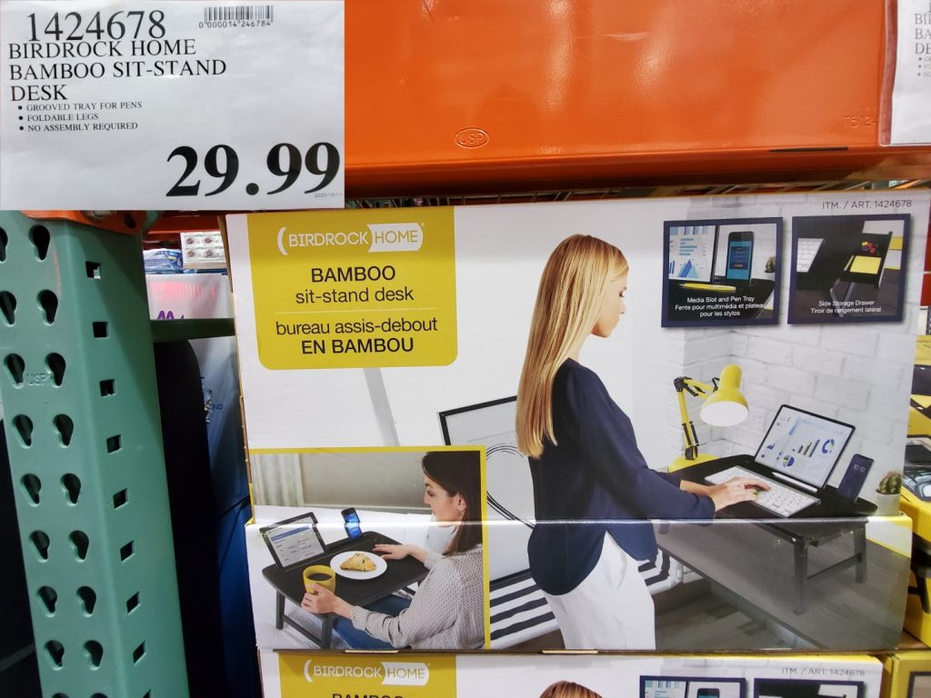 1424678 BIRDROCK HOME BAMBOO SIT STAND DESK 29 99 Costco East Fan Blog