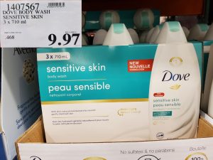 costco dove soap sensitive skin