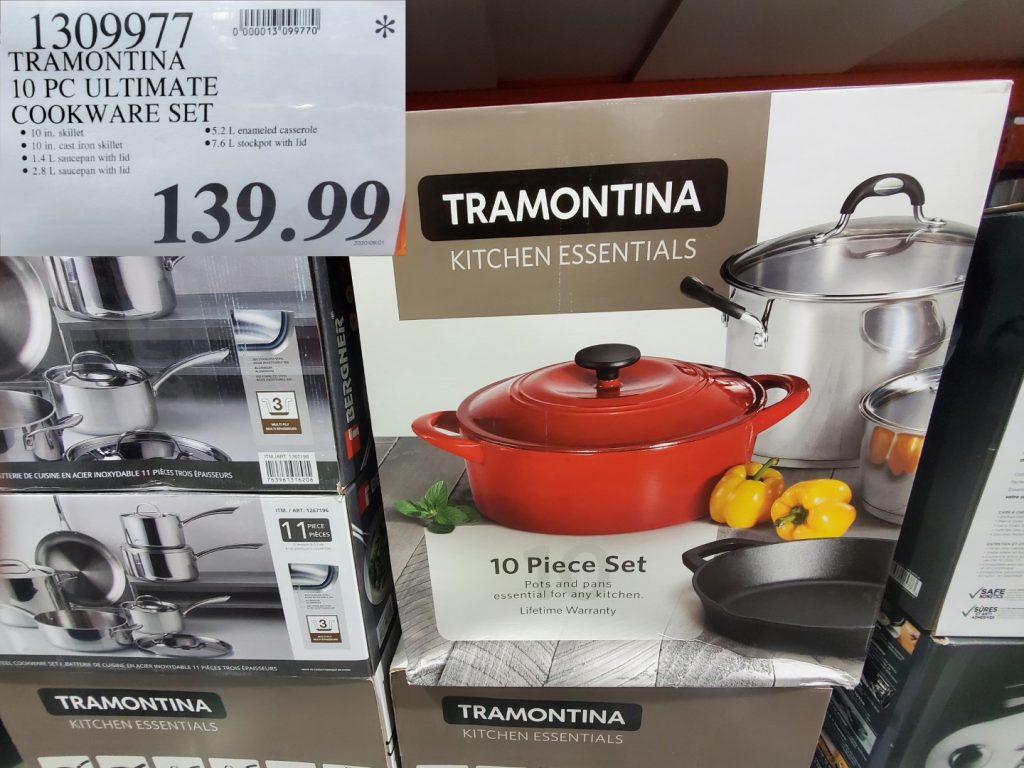 1309977 TRAMONTINA 10 PC ULTIMATE COOKWARE SET 139 99 Costco East Fan