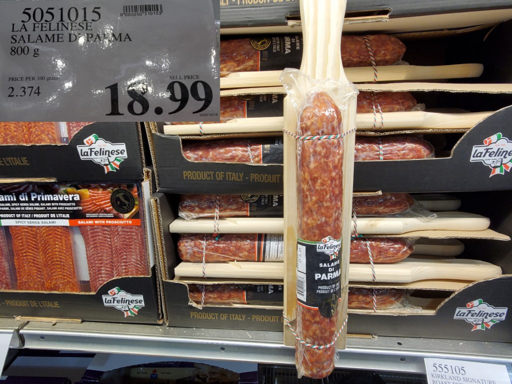 5051015 LA FELINESE SALAME DI PARMA 800G 18 99 Costco East Fan Blog