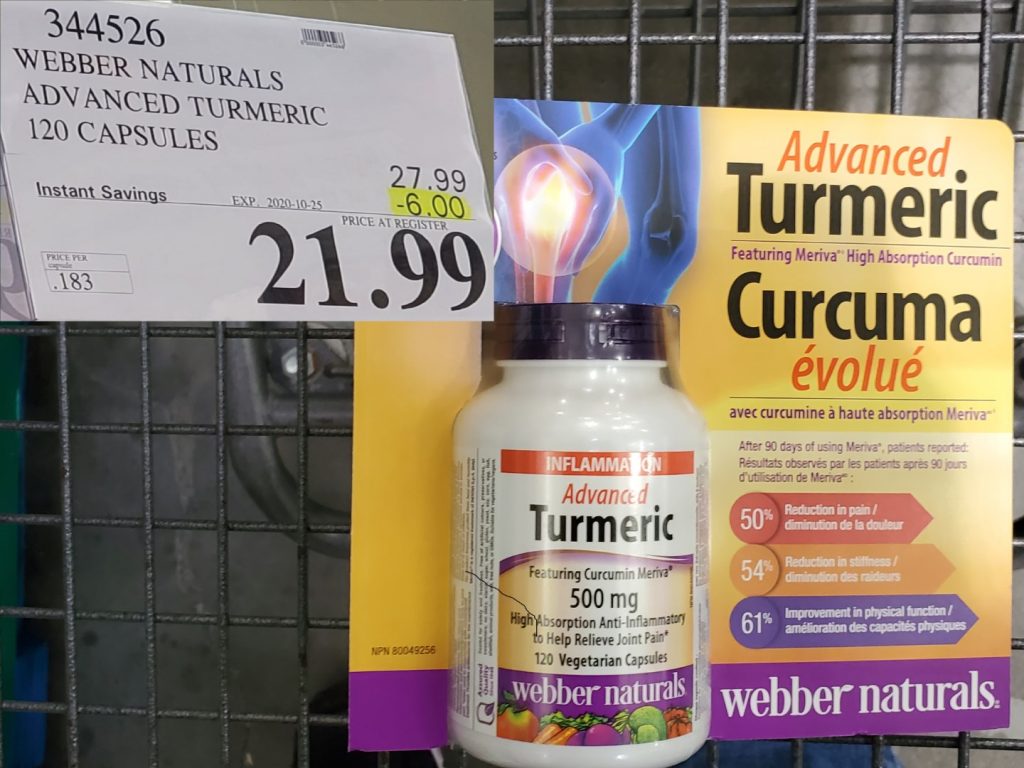 344526 WEBBER NATURALS ADVANCED TURMERIC 120 CAPSULES 6 00 INSTANT