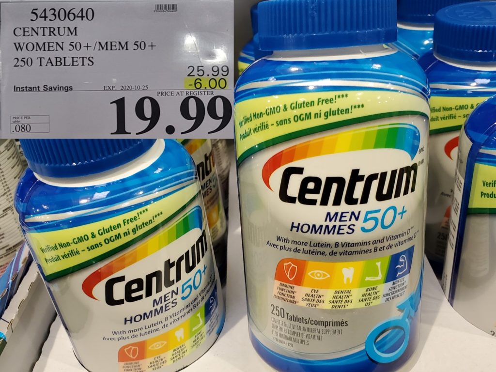 5430640 CENTRUM WOMEN 50 MEN 50 250 TABLETS 6 00 INSTANT SAVINGS