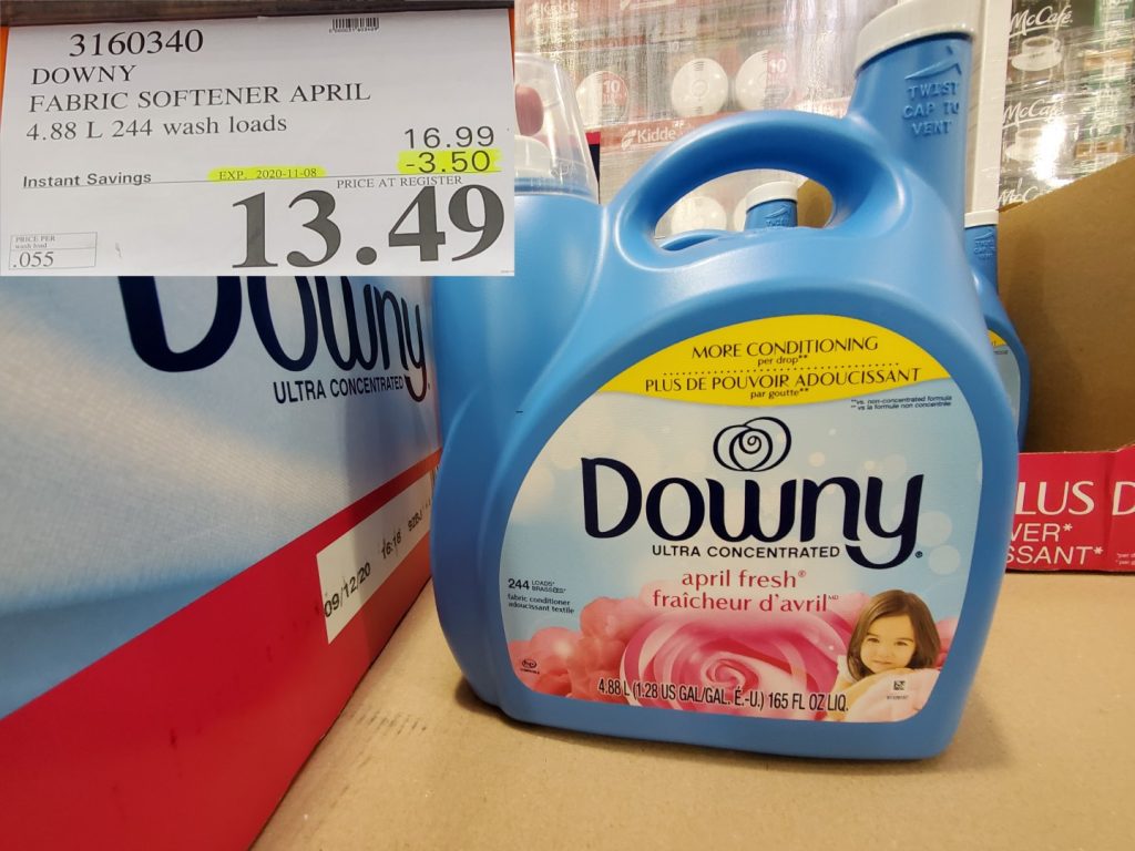 3160340 DOWNY FABRIC SOFTENER APRIL 4 88 L 244 WASH LOADS 3 50 INSTANT SAVINGS EXPIRES ON 2020