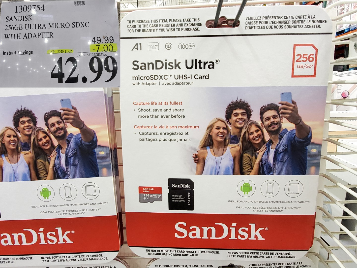 1309754 Sandisk 256gb Ultra Micro Sdxc With Adapter 7 00 Instant
