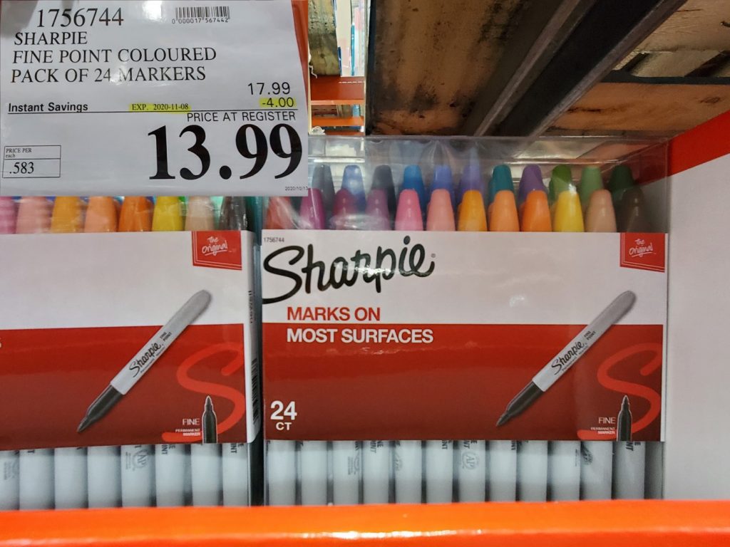 1756744 SHARPIE FINE POINT COLOURED PACK OF 24 MARKERS 4 00 INSTANT
