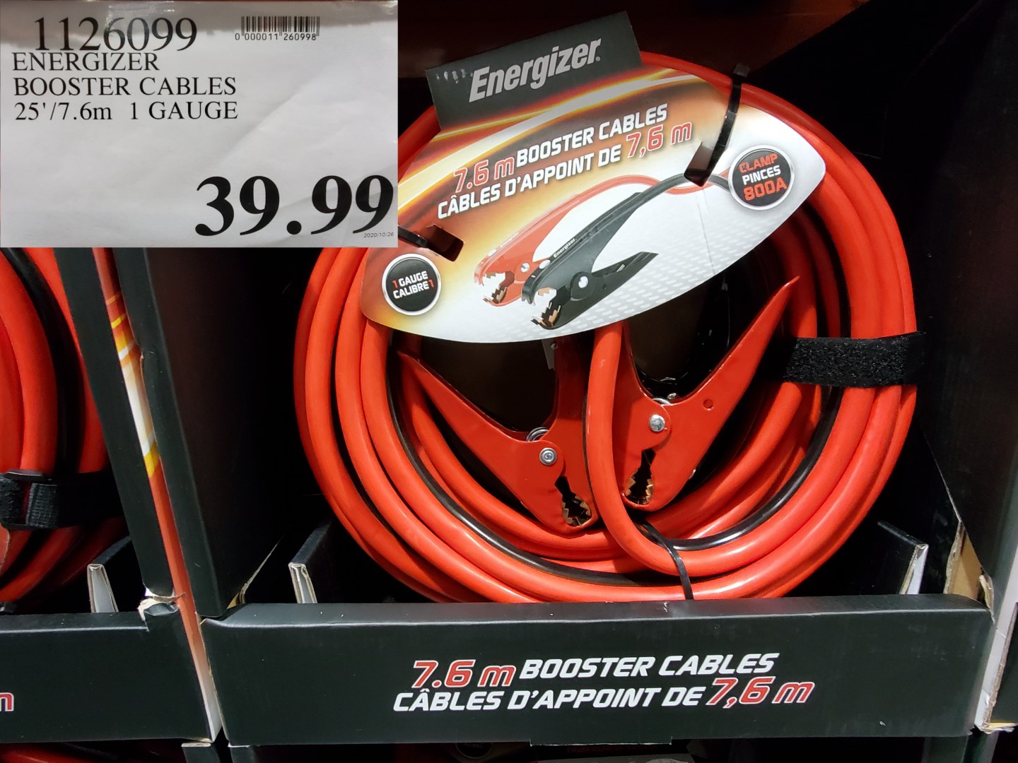 energizer booster cables