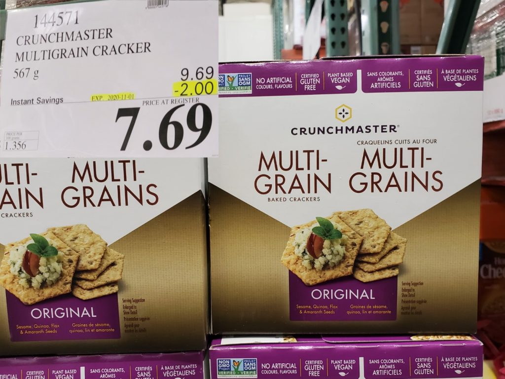 144571 CRUNCHMASTER MULTIGRAIN CRACKER 567 g 2 00 INSTANT SAVINGS