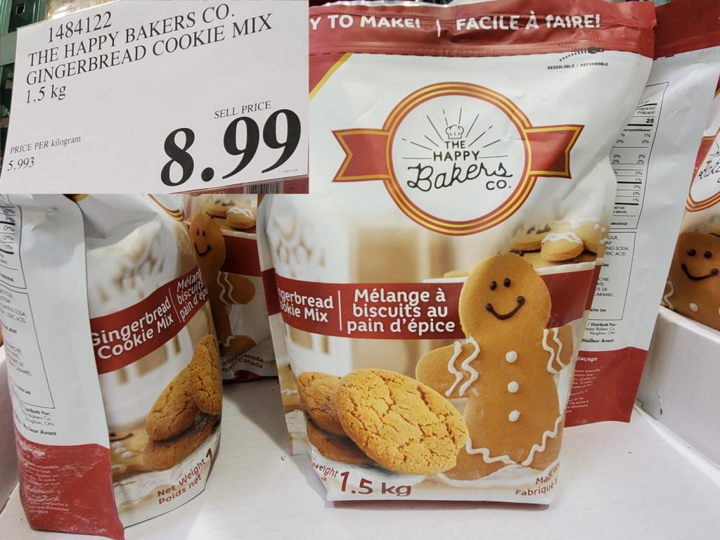 1484122 THE HAPPY BAKERS CO GINGERBREAD COOKIE MIX 1 5 KG 8 99 Costco