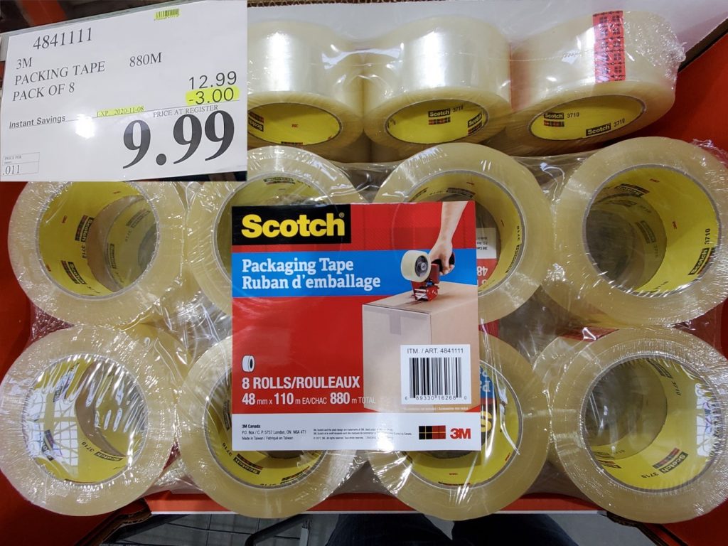 4841111 3M PACKING TAPE 880M PACK OF 8 3 00 INSTANT SAVINGS EXPIRES ON