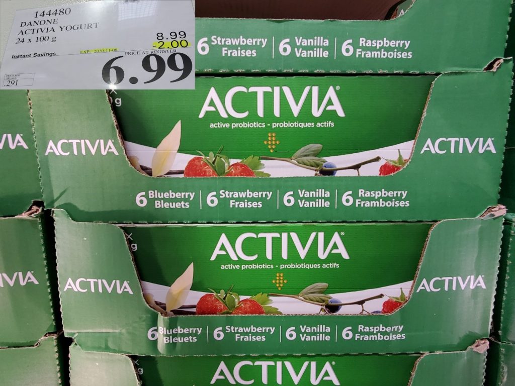 144480 DANONE ACTIVIA YOGURT 24 X 100 G 2 00 INSTANT SAVINGS EXPIRES ON