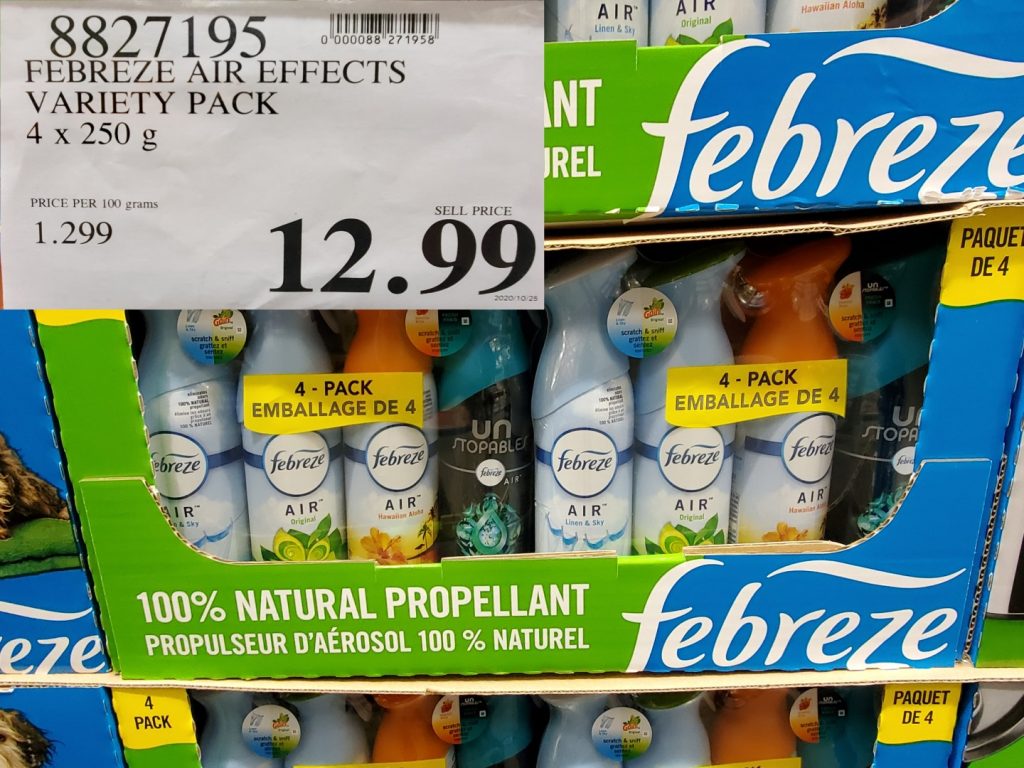 8827195 FEBREZE AIR EFFECTS VARIETY PACK 4 x 250 g 12 99 Costco East