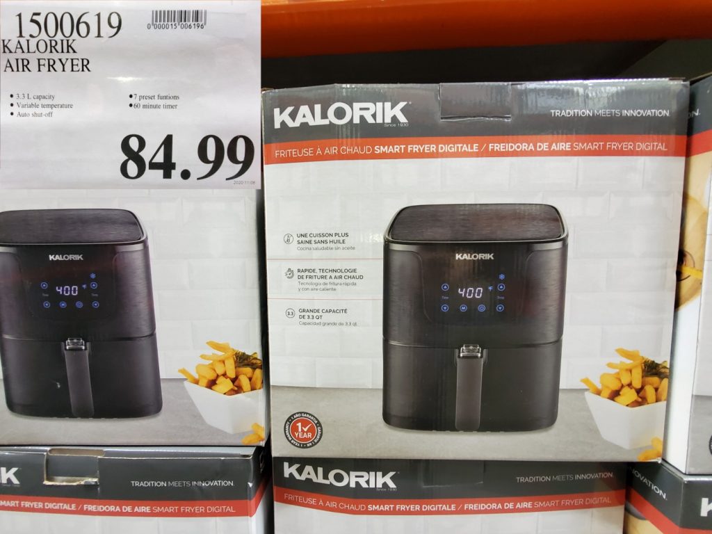 1500619 KALORIK AIR FRYER 84 99 Costco East Fan Blog