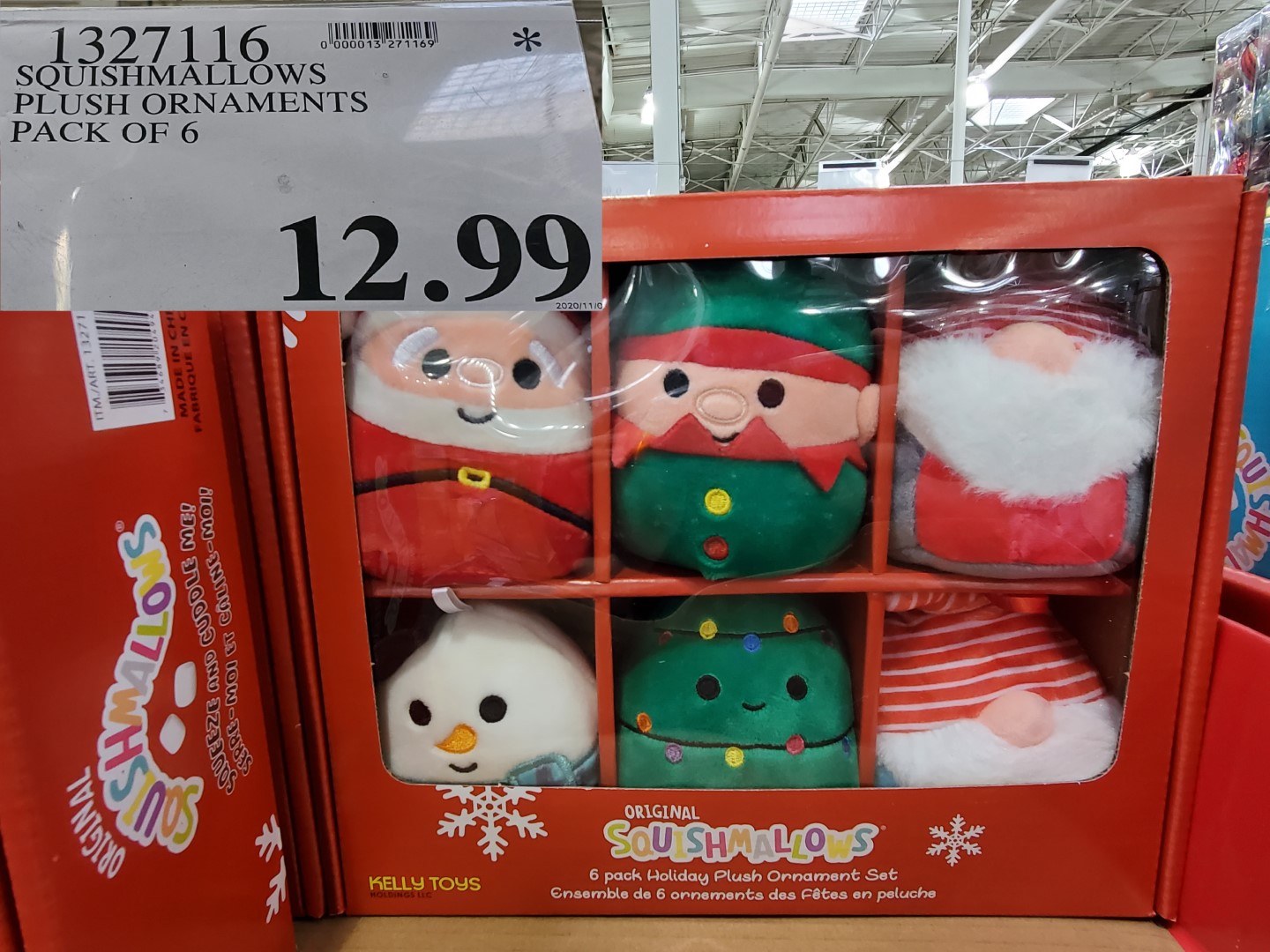 Costco] Squishmallows 6 Pack Holiday Plush Ornament Set $12.99