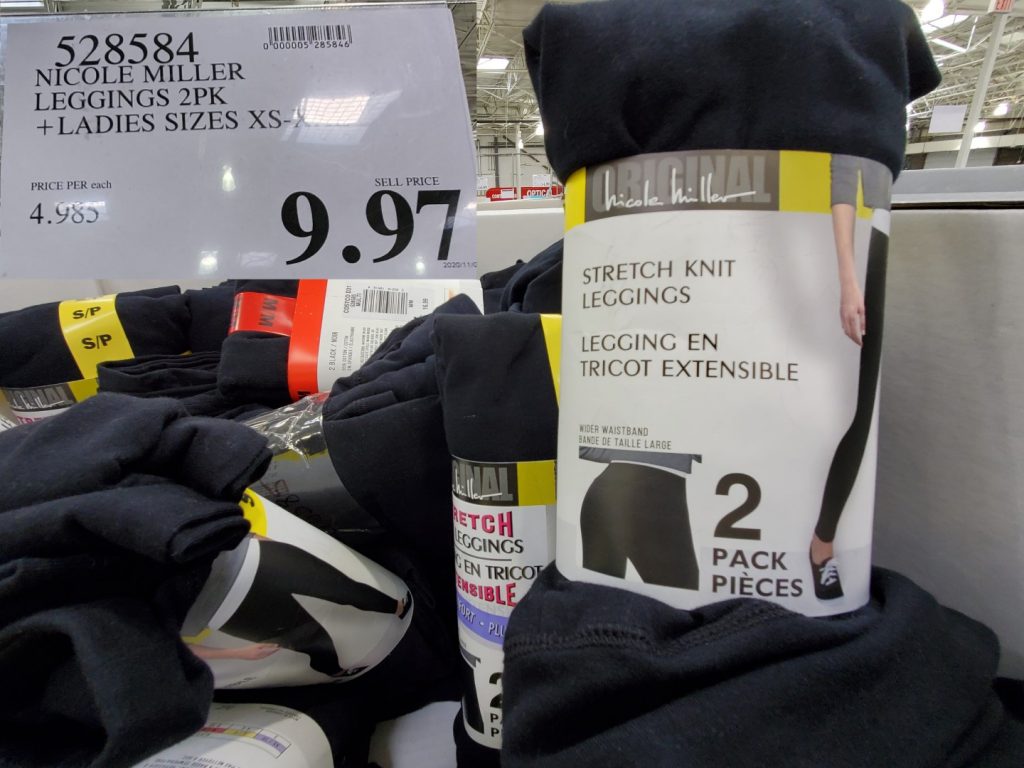 528584 NICOLE MILLER LEGGINGS 2PK LADIES SIZES XS XXL 9 97 Costco