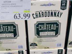 chateau chardonnay wine kit