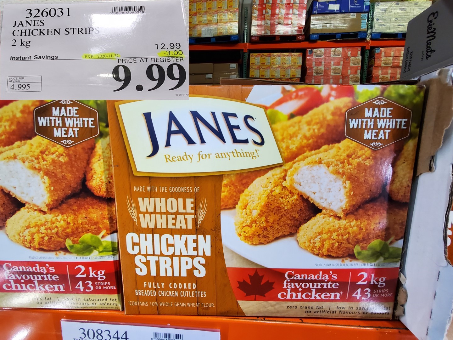 Jane's whole wheat chicken strips