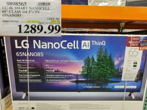 LG nanocell AI thinq TV
