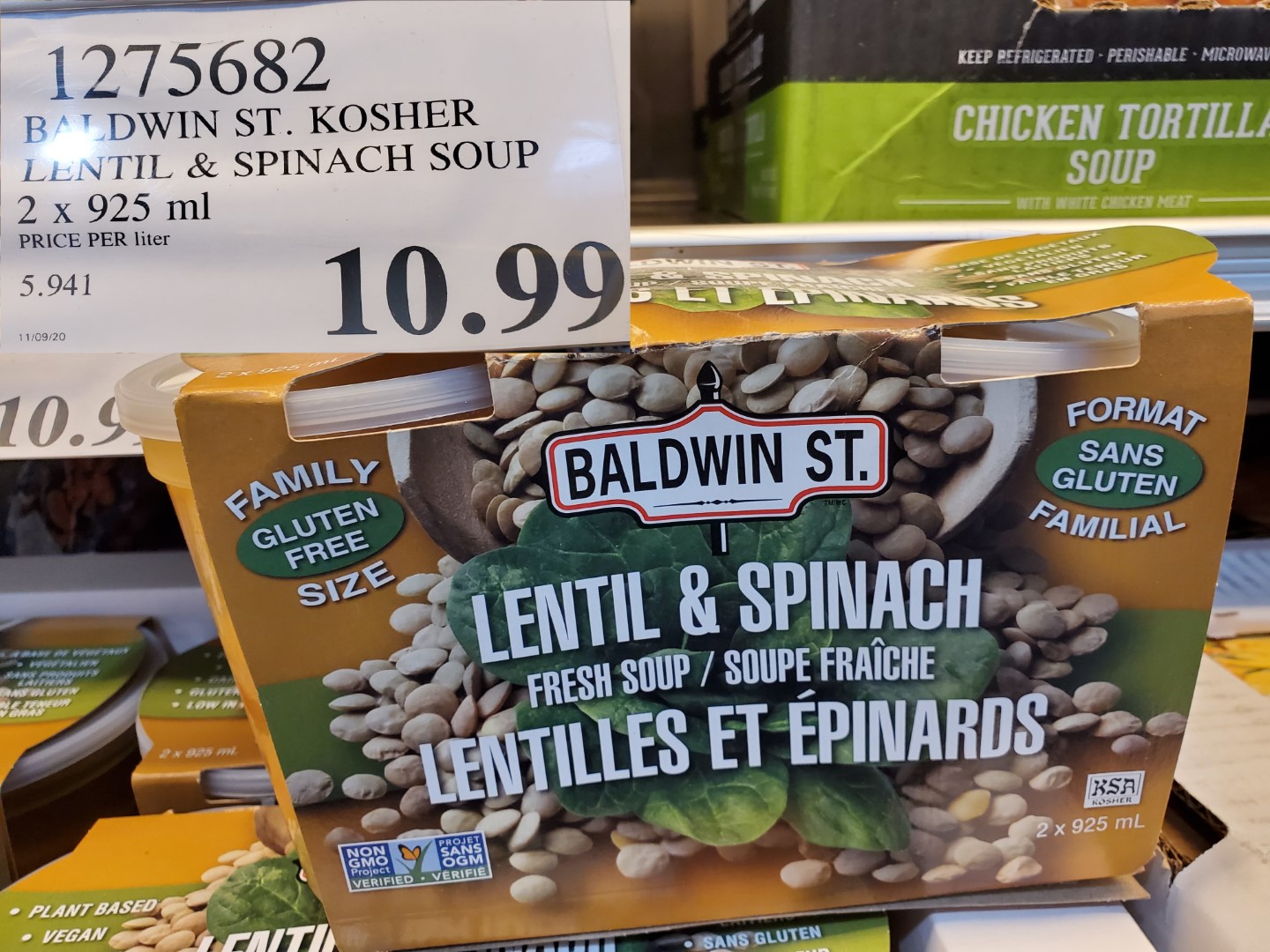 baldwin st. lentil & spinach soup