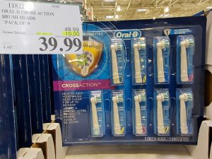 Oral-B cross action brush heads