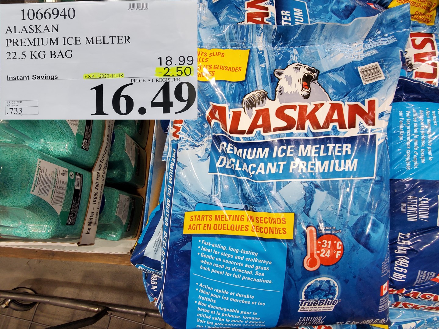 Alaskan premium ice melter