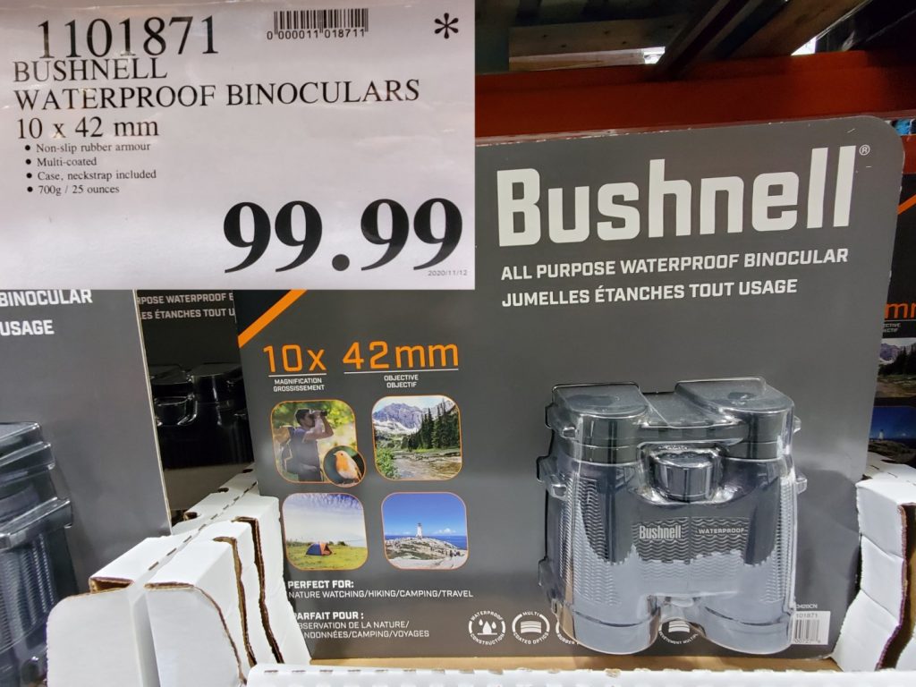 1101871 BUSHNELL WATERPROOF BINOCULARS 10 X 42 MM 99 99 Costco East