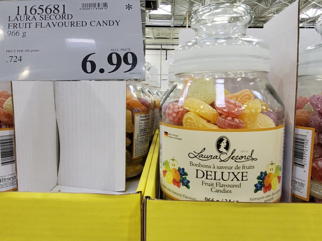 1165681 LAURA SECORD FRUIT FLAVOURED CANDY 966 G 6 99 Costco East Fan