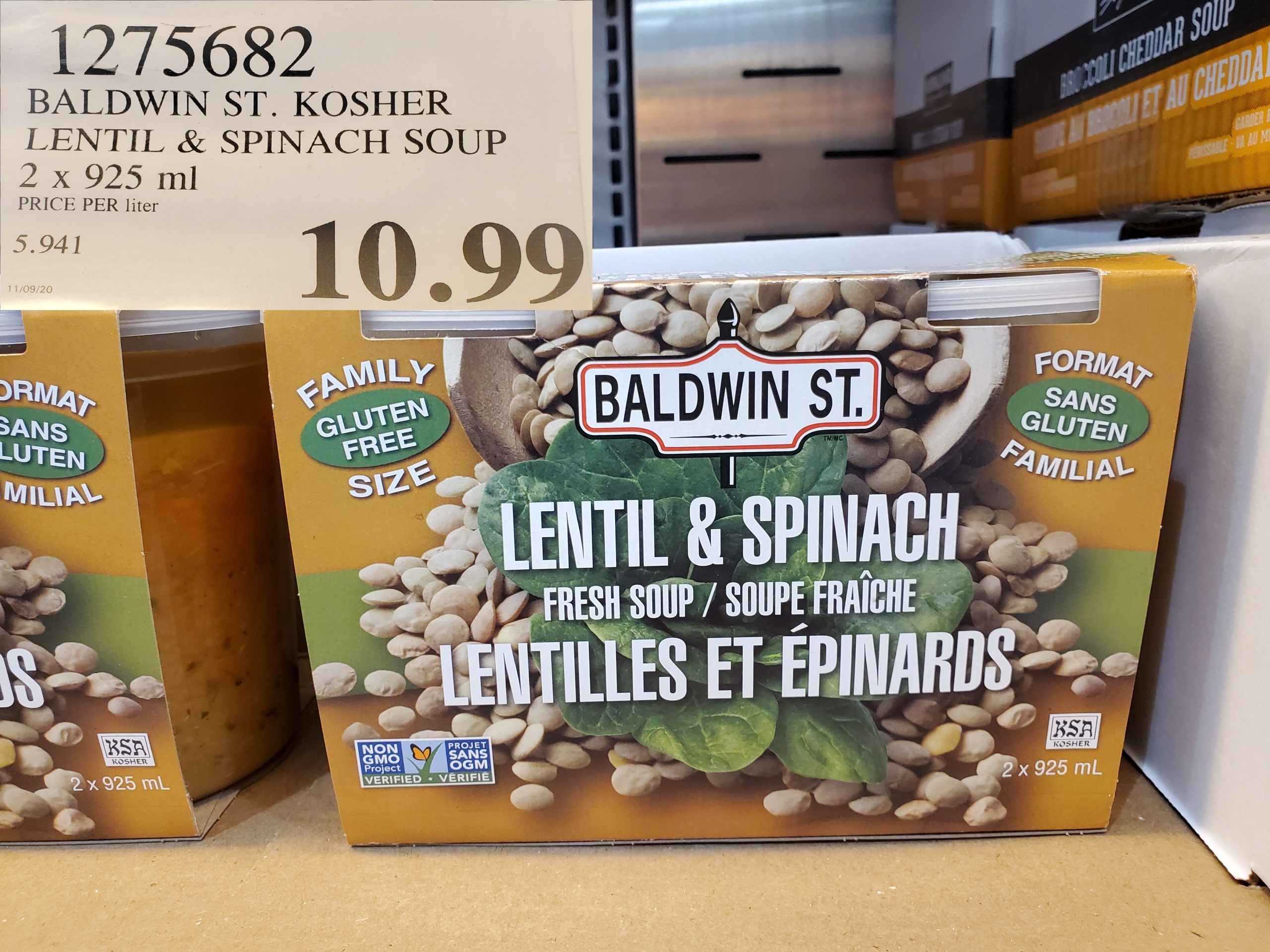 B aldwin St. lentil and spinach soup