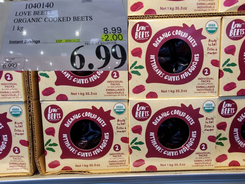 1040140 LOVE BEETS ORGANIC COOKED BEETS 1 kg 2 00 INSTANT SAVINGS