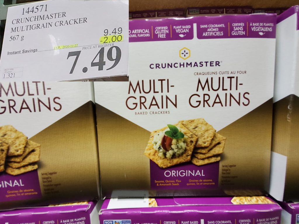 144571 CRUNCHMASTER MULTIGRAIN CRACKER 567 g 2 00 INSTANT SAVINGS