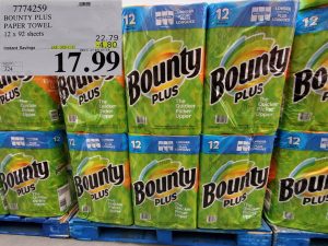 bounty plus paper towel