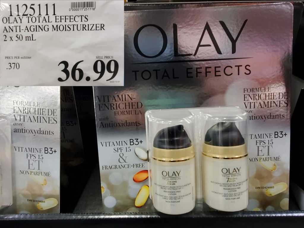 1125111 OLAY TOTAL EFFECTS ANTI AGING MOISTURIZER 2 x 50 mL 36 99