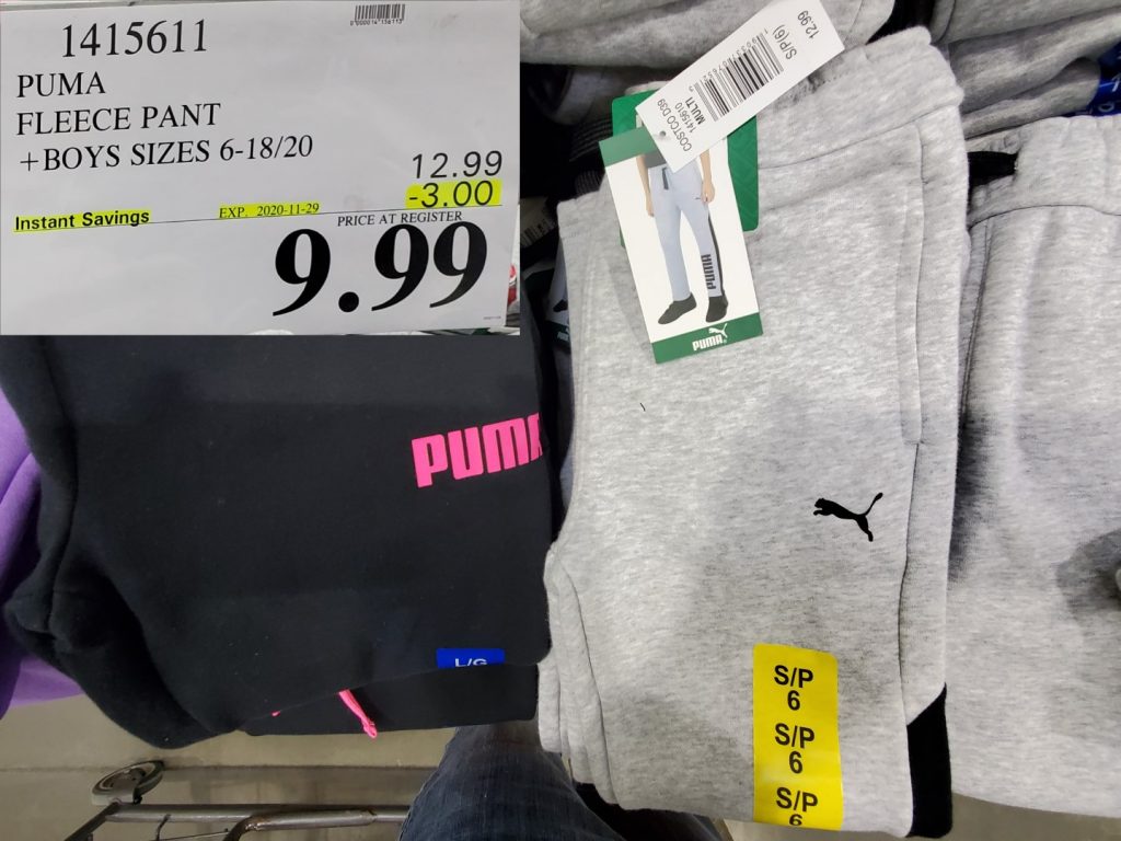 puma sweatpants at costco