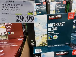 irkland breakfast blend k cups
