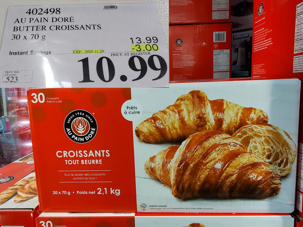 402498 AU PAIN DORE BUTTER CROISSANTS 30 X 70 G 3 00 INSTANT SAVINGS