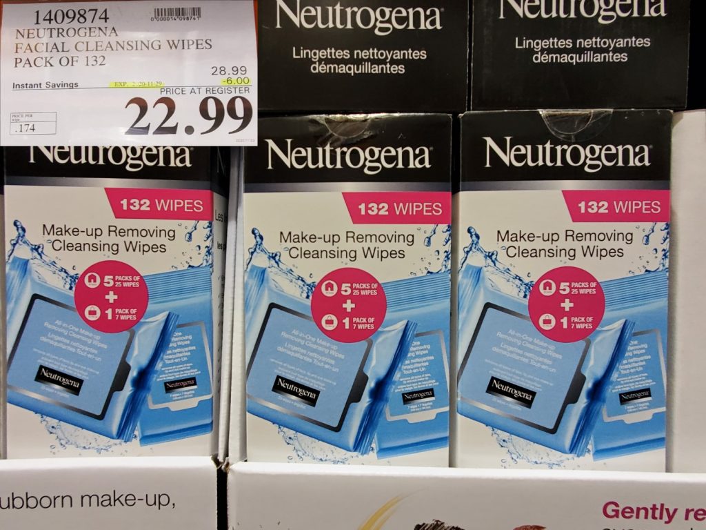 1409874 NEUTROGENA FACIAL CLEANSING WIPES PACK OF 132 6 00 INSTANT