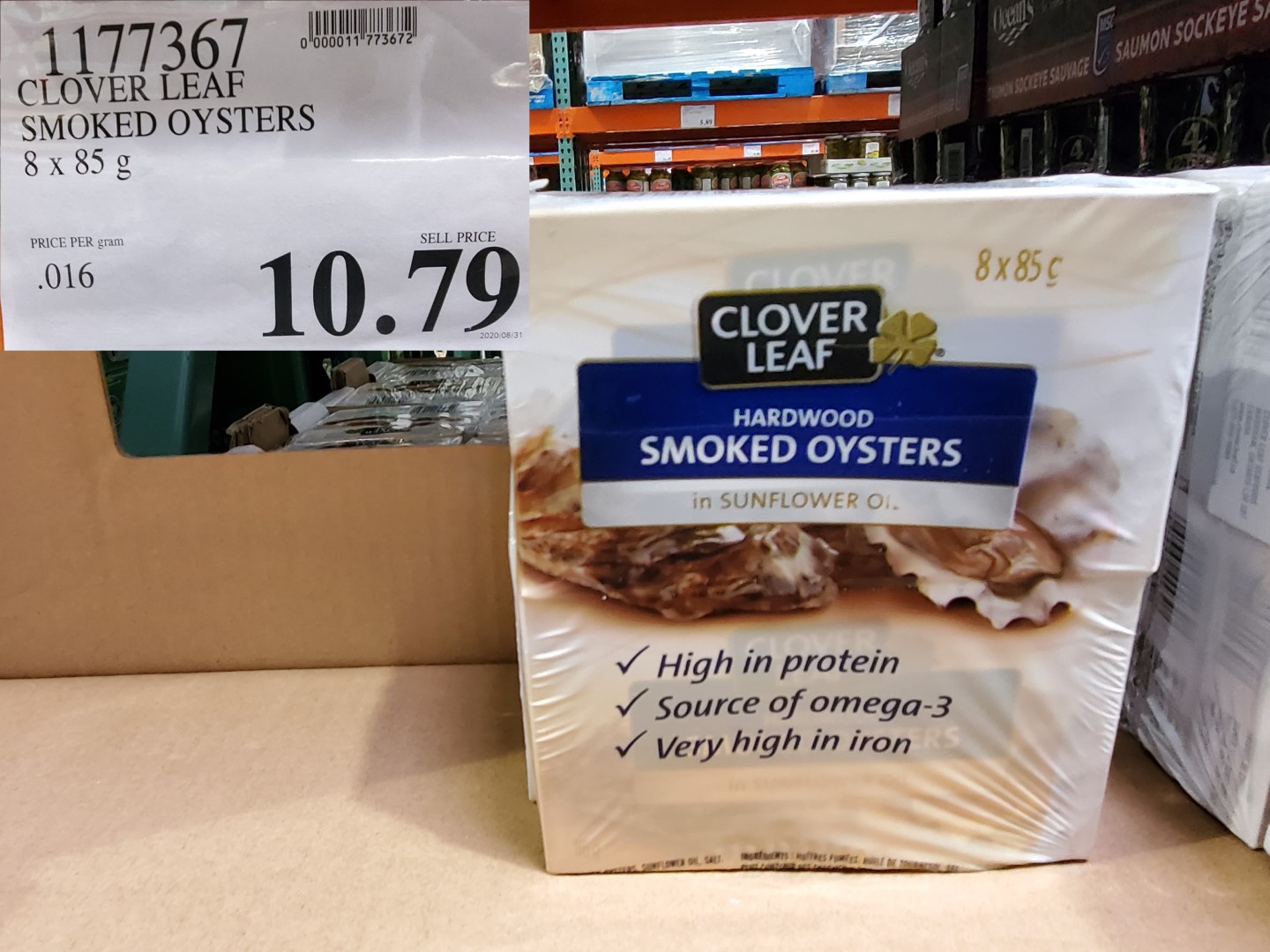 clover leaf smoked oysters
