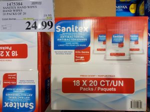 sanitex hand wipes