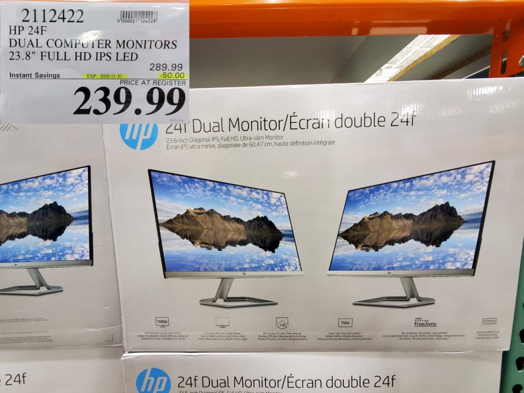 2112422 HP 24F DUAL COMPUTER MONITORS 23 8 FULL HD IPS LED 50 00