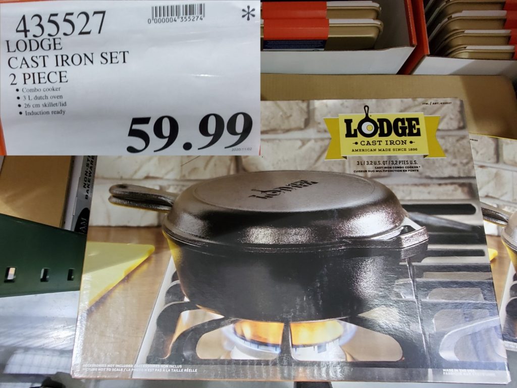 435527 LODGE CAST IRON SET 2 PIECE 59 99 Costco East Fan Blog