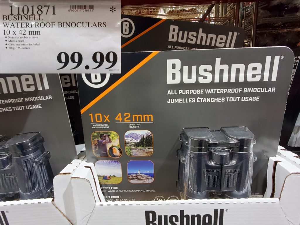 1101871 BUSHNELL WATERPROOF BINOCULARS 10 X 42 MM 99 99 Costco East