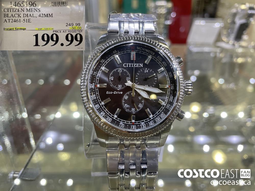 1465196 CITIZENS MENS BLACK DIAL 42MM AT2461 51E 50 00 INSTANT SAVINGS EXPIRES ON 2020 12 06 199 99 Costco East Fan Blog