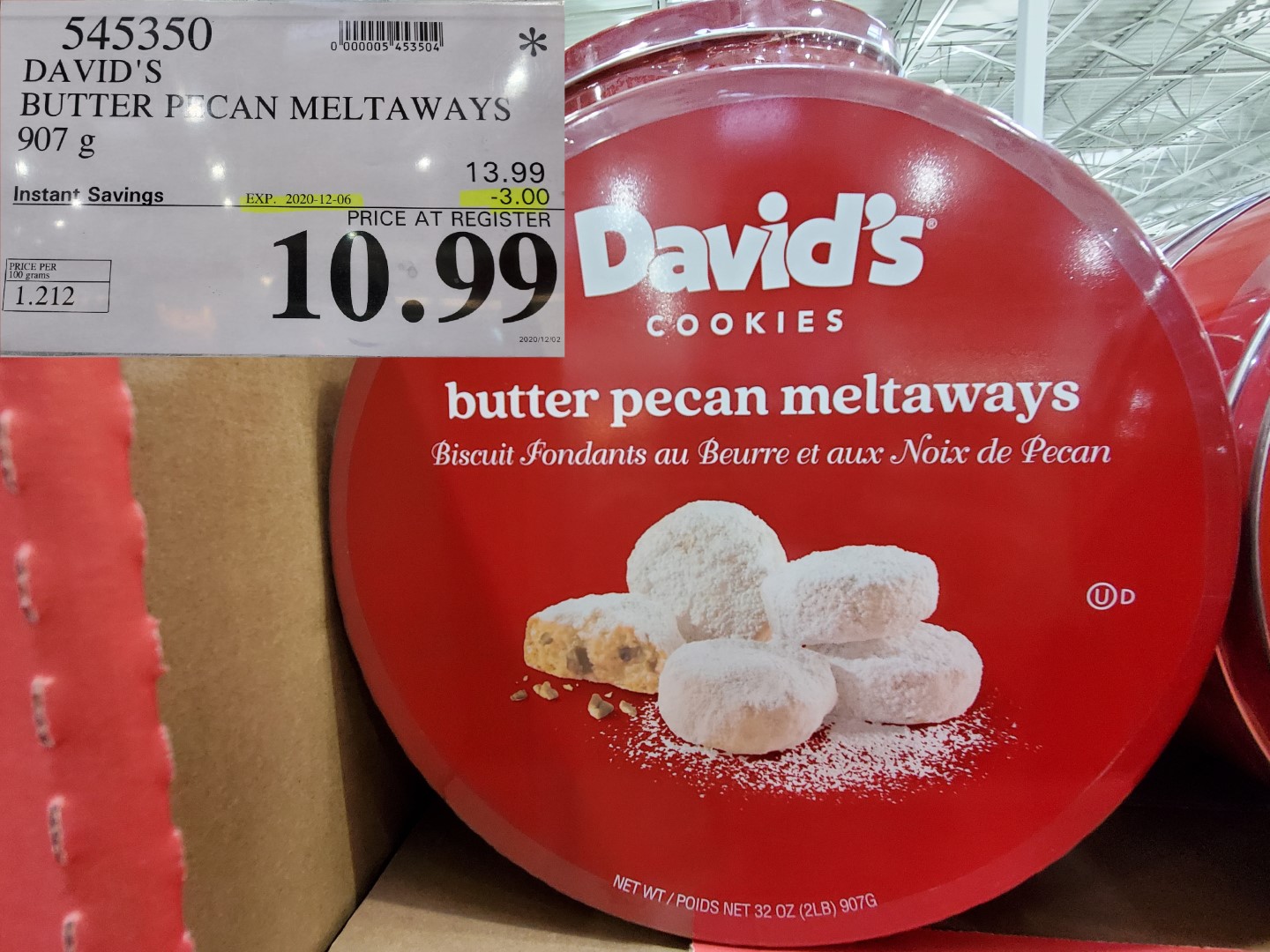 davids butter pecan meltaways