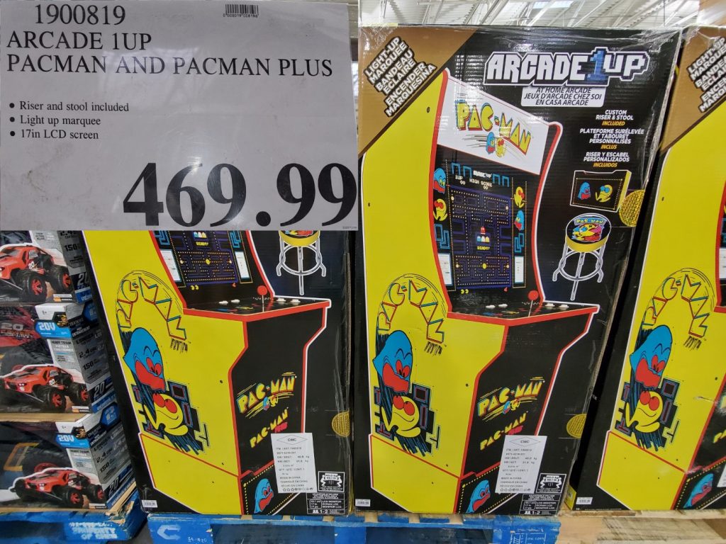 pac-man and pac-man plus stand up arcade