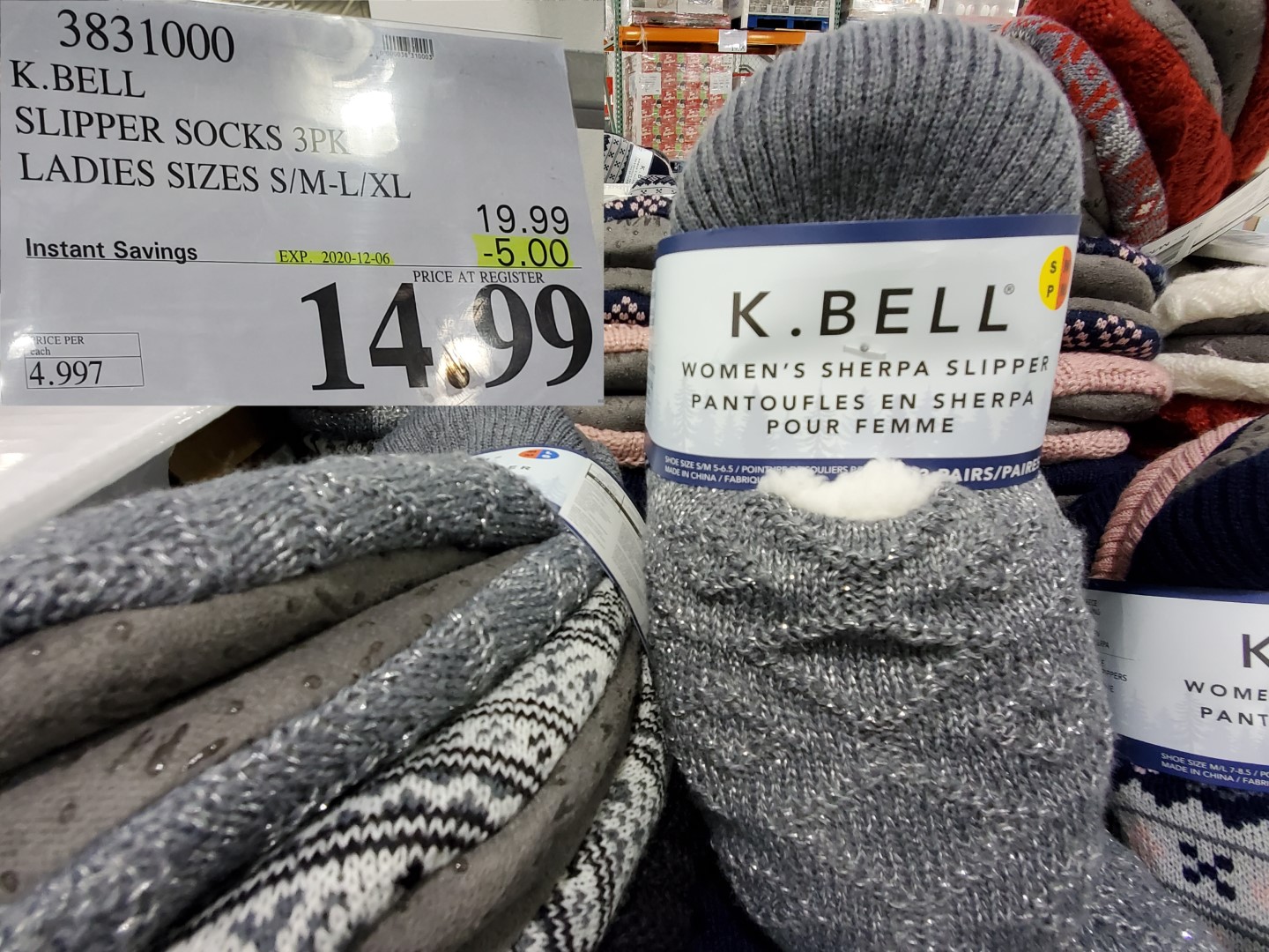 K.Bell ladies slipper sock