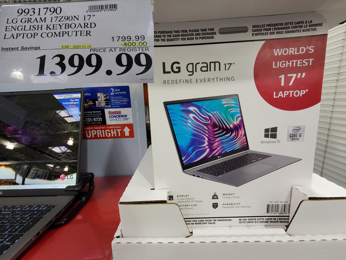 LG gram 17" laptop