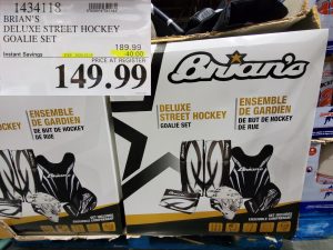 brian's street hockey goalie set