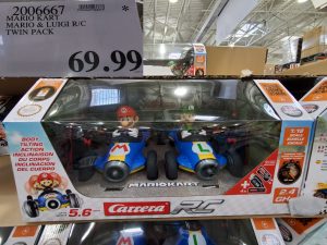 mario and luigi remote controlled go-karts