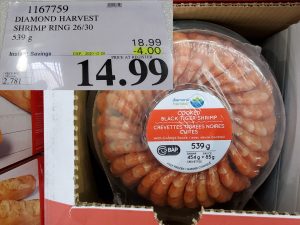 ocean jewel frozen shrimp ring