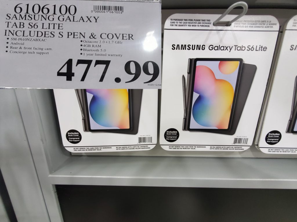 samsung galaxy tab s6 lite costco price